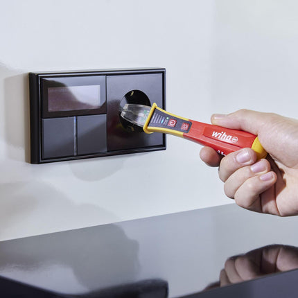 Wiha Spannungsprüfer SB 255-13, einpolig, 12–1000 V AC, berührungslos, mit LED-Taschenlampe