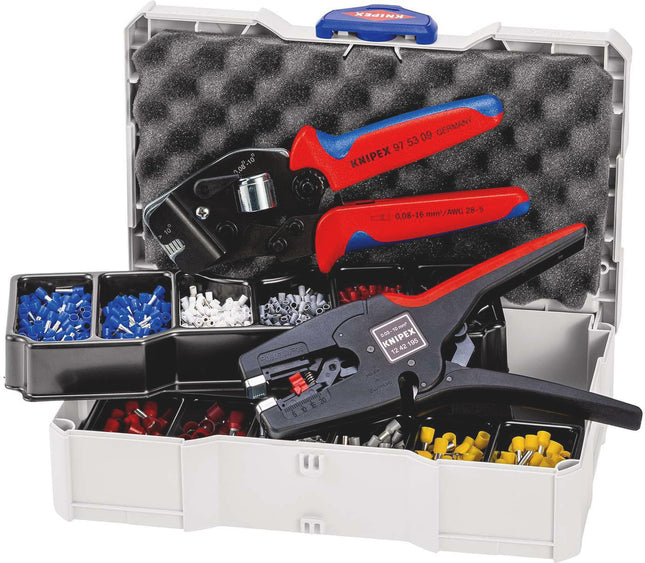 Aderendhülsensortiment 1252-teilig, 0,50–10,00 mm², im Systainer, mit Zange – KNIPEX