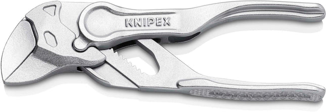Zangenschlüssel XS, 100 mm, Spannweite 21 mm, verchromt, aufgeprägte raue Oberfläche – KNIPEX