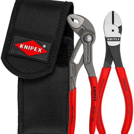 KNIPEX Zangen-Satz Minis 2-teilig mit Gürteltasche, 390g, 00 20 72 V02