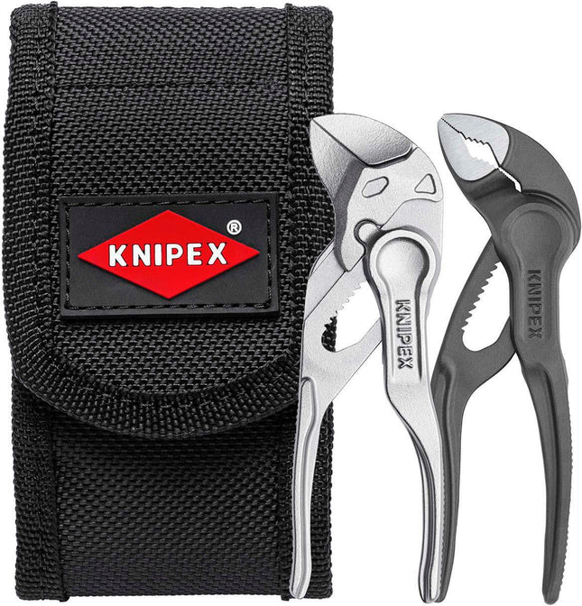 KNIPEX 00 20 72 V04 XS Mini-Zangenset XS in Werkzeuggürteltasche 2-teilig 110 mm – 297 g