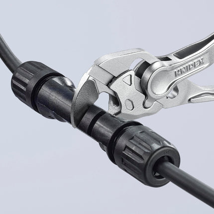 Zangenschlüssel XS, 100 mm, Spannweite 21 mm, verchromt, aufgeprägte raue Oberfläche – KNIPEX