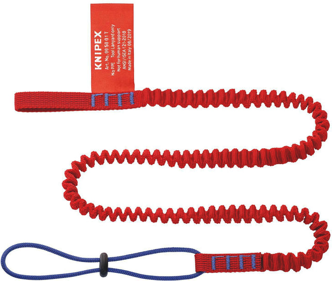 Fangleine 00 50 01 T BK – Werkzeug-Sicherung für Zangen mit Öse, 1,5 kg Belastung – KNIPEX