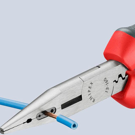 KNIPEX Verdrahtungszange Länge 160 mm 0,5-0,75 / 1,5 / 2,5 mm² poliert Kunststoffüberzug