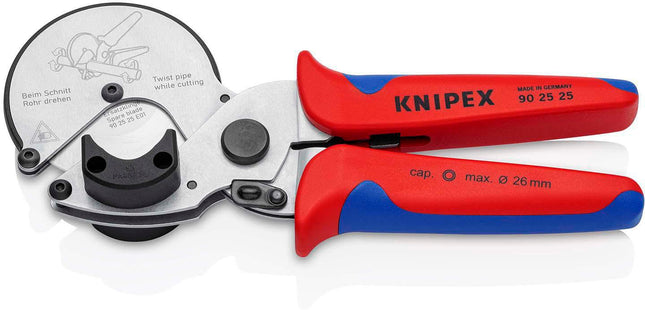 Rohrschneider für Rohre Ø 26 mm, Länge 210 mm – für Verbund- und Kunststoffrohre – KNIPEX