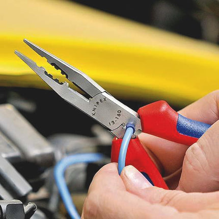 KNIPEX Verdrahtungszange Länge 160 mm 0,5-0,75 / 1,5 / 2,5 mm² poliert Kunststoffüberzug