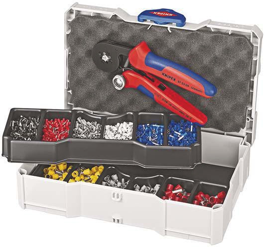 Aderendhülsensortiment 1251-teilig, 0,50-10,00 mm², im Systainer mit Crimpzange – KNIPEX