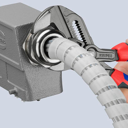 Zangenschlüssel 180 mm, Comfort-Griff, schwarz atramentiert, Spannweite 40 mm – KNIPEX