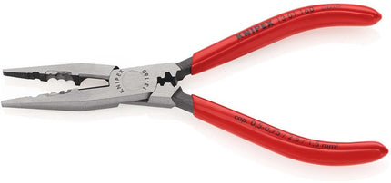 KNIPEX Verdrahtungszange Länge 160 mm 0,5-0,75 / 1,5 / 2,5 mm² poliert Kunststoffüberzug