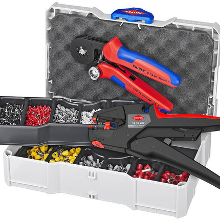 KNIPEX Aderendhülsensortiment 1252-teilig, 0,50–10,00 mm², im Systainer, mit Zange