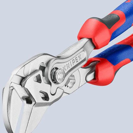 Zangenschlüssel 250 mm, Spannweite 52 mm, verchromt, Mehrkomponenten-Hüllen – KNIPEX