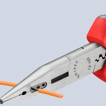 KNIPEX Verdrahtungszange Länge 160 mm 0,5-0,75 / 1,5 / 2,5 mm² poliert Kunststoffüberzug