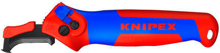 KNIPEX Abmantelungsmesser 16 50 145 SB, Gesamtlänge 146 mm, mit Hakenklinge