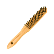 Drahtbürste mit Holzgriff, Stahldraht 4 reihig