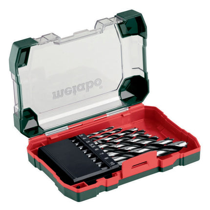 Metabo – Holzbohrersatz 8-teilig, Ø 3–10 mm, CV-Stahl gehärtet, mit Zentrierspitze