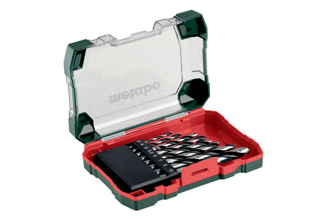 Metabo – Holzbohrersatz 8-teilig, Ø 3–10 mm, CV-Stahl gehärtet, mit Zentrierspitze