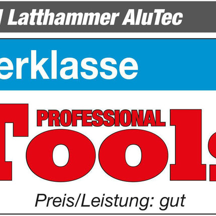 Picard Latthammer AluTec 450g mit Magnet, 2-Komponentenstiel, ähnl. DIN 7239 – 450 g, Gesamtgewicht: 730 g