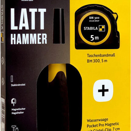 Picard Latthammer 70080 DIN 7239, 600g, mit Magnet, geraut, Chrom-Molybdän-Rohr
