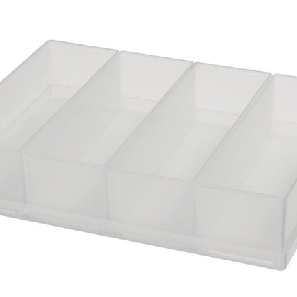 RAACO Einteilungsset A 9-4, 4-teilig, B39 x T218 x H47 mm, transparent