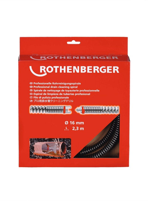 ROTHENBERGER Rohrreinigungsspirale SMK Länge 2,3 m Spiralen-Ø 16 mm 3 mm