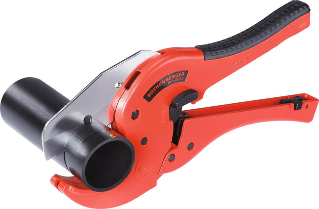 ROCUT TC 63 Professional Kunststoffschere für PP/PE/PB/PEX/PVDF-Rohre, 0–63 mm – ROTHENBERGER
