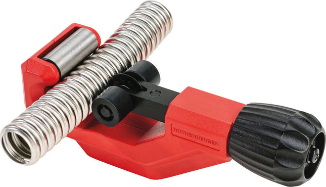 Rothenberger Rohrabschneider CSST 8–42 mm, 165 mm – für INOX-Wellrohr – 430 g, Ersatzschneidrad im Griff verstaut