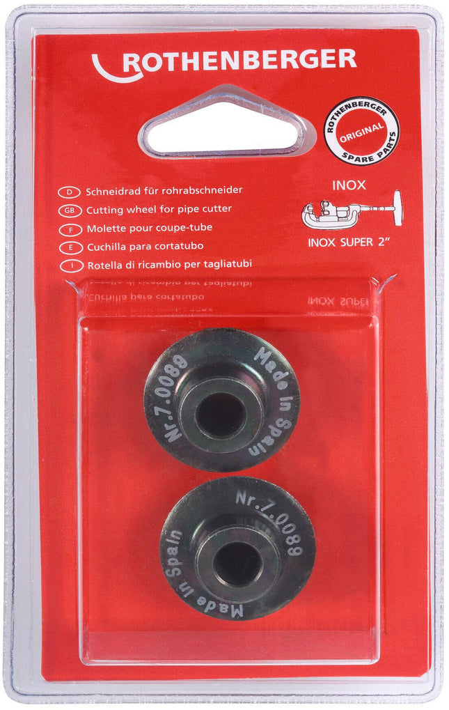 Ersatzschneidrad Ø 31,5 mm für Edelstahlrohre, 2 Stück pro Blister – ROTHENBERGER