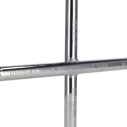 ROTHENBERGER Sanitärkreuzschlüssel 220x220 mm – 10-Fach-Funktion – für verschiedene Sanitärarbeiten