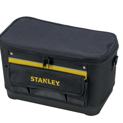 STANLEY Werkzeugtasche 1-96-193 – Nylon, 447x262x251 mm, schwarz – Verstellbarer Schultergurt für komfortablen Transport