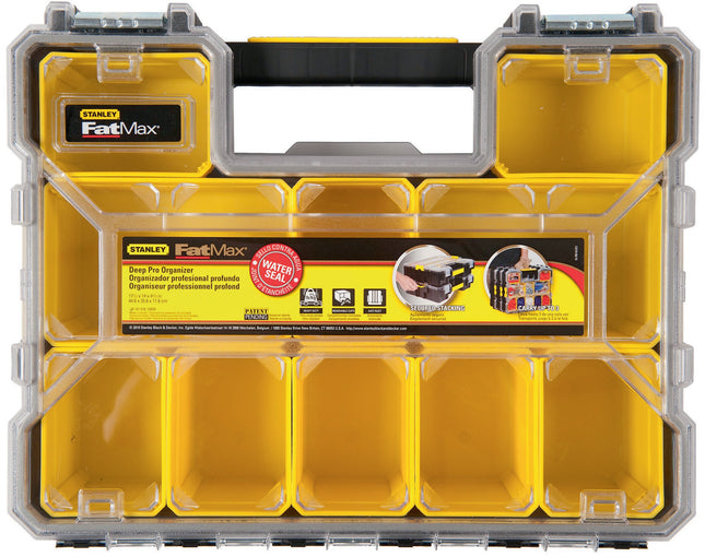Sortimentskasten FatMax 10 Fächer, 446x357x116 mm, Polycarbonat, transparent – STANLEY