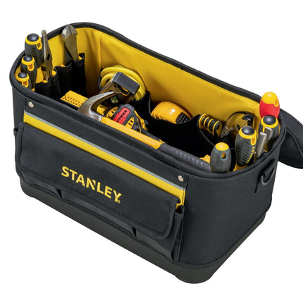 STANLEY Werkzeugtasche 1-96-193 – Nylon, 447x262x251 mm, schwarz – Verstellbarer Schultergurt für komfortablen Transport