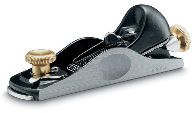 STANLEY Einhandhobel Nr. 9 1/2 – Hobeleisenbreite 40 mm, verstellbar – Schnitttiefen- und Seiteneinstellung