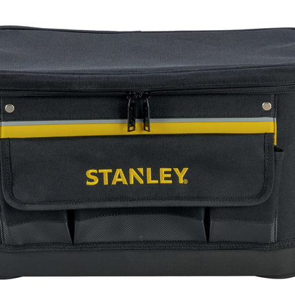STANLEY Werkzeugtasche 1-96-193 – Nylon, 447x262x251 mm, schwarz – Verstellbarer Schultergurt für komfortablen Transport