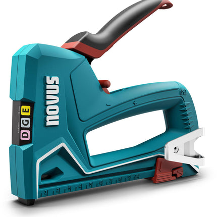 NOVUS Handtacker J-51 Aluminium – für Klammern Typ D & G, Nägel Typ E