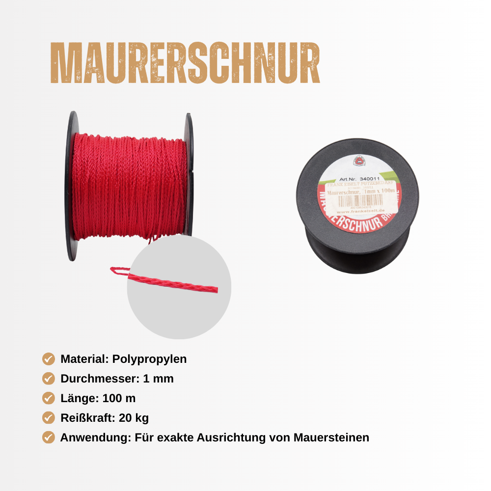 Maurerschnur 1mmØ - 100meter 1554