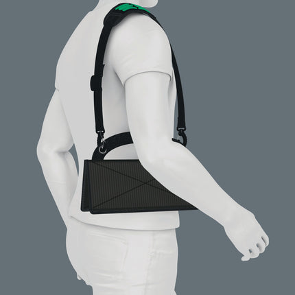 Wera Werkzeugträger 2go 1, 270x300x135 mm, mit Tragegurt, schwarz