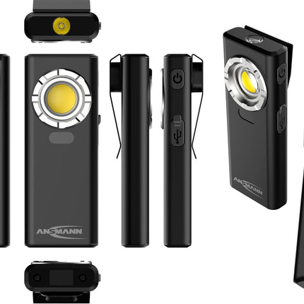 ANSMANN LED-Akkuhandleuchte 3,7 V 2000 mAh Li-Ion 1200 lm