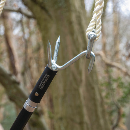BERGER Schubhaken 200 mm mit Anschlagkralle für ArboRapid Teleskopstangen – 350 g