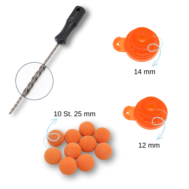 Feinputzgerät Zubehör Set - Stichling, Feinputzdüse, Schwammkugeln