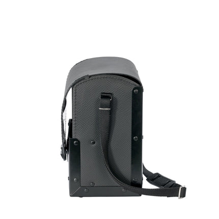 PARAT Werkzeugtasche aus Rindsleder, 8 l, B220xT140xH250 mm, schwarz – strapazierfähigem