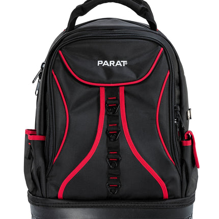 PARAT Werkzeugrucksack 5990830991 - Nylon schwarz/rot, 440 mm hoch – 2,16 kg, Hochwertiges Nylonmaterial