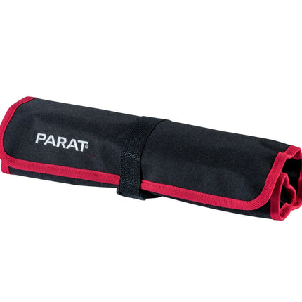 PARAT Werkzeugrolltasche Nylon schwarz/rot, 8 Fächer, 410x330 mm – für geordnete Aufbewahrung, Strapazierfähiges