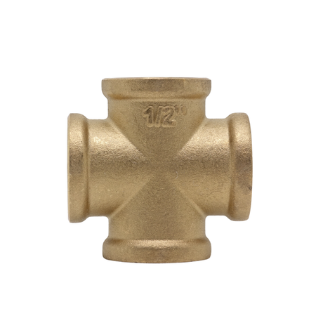 Temperguss Kreuzstück, 4x Innengewinde 1/2", 1970
