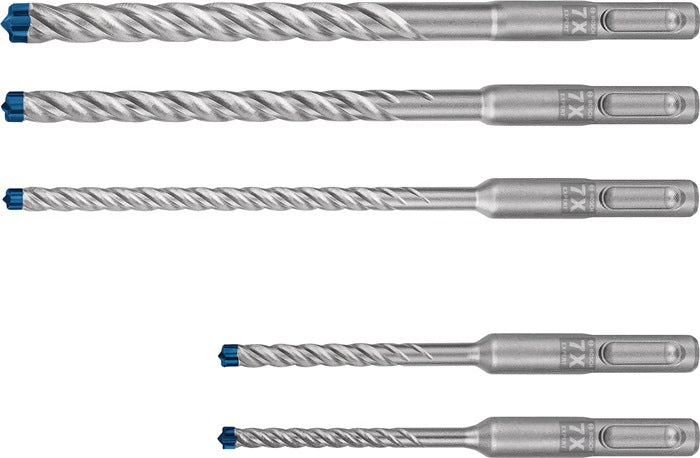 Hammerbohrer-Satz Expert plus 7X 5- teilig SDS Plus Kunststoffkassette mit Euroloch