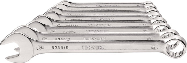 Ringmaulschlüssel-Satz 12-teilig Schlüsselweite 10-32 mm Form A CV-Stahl