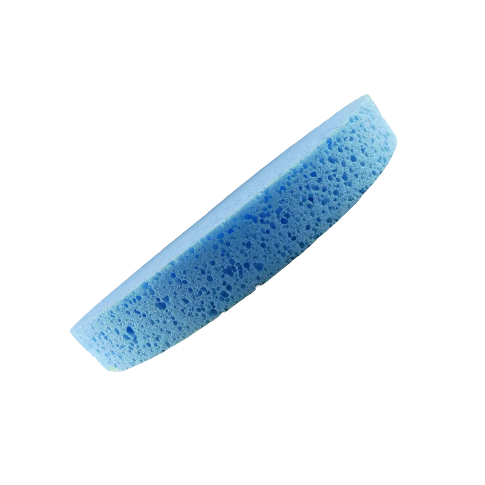 Schwammscheibe mit 4x Klett hellblau 350 x 30 mm (Rokamat etc.)