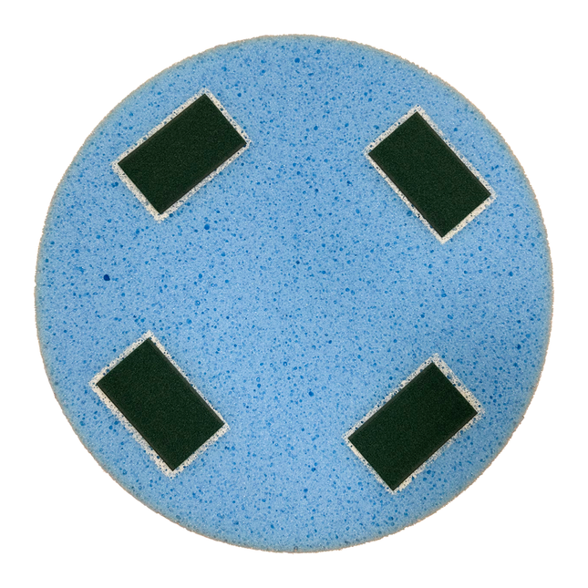 Schwammscheibe mit Klett 400 x 50 mm Blau (Eibenstock etc.)