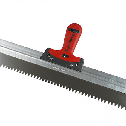 Profi Fassadenspachtel | gezahnt, Blattstärke 0,6 mm, Breite 500 mm, Aluhalter
