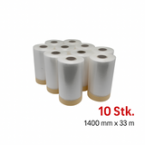 Goldband Masker Klebeband mit Abdeckfolie 10 Stk