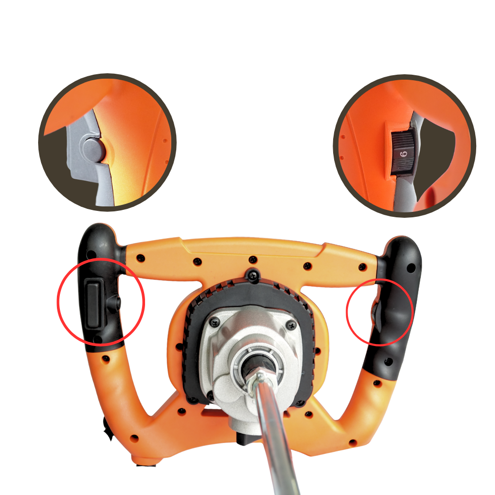 Rührwerk EV 40, 230 Volt, 1600 Watt
0-420/760 U/min, M14 Aufnahme 
mit 140 mm Rührer